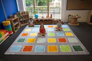 Rainforest Squares Placement Carpet