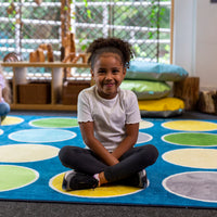 Lake Circles Rectangular Placement Carpet