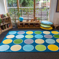 Lake Circles Rectangular Placement Carpet