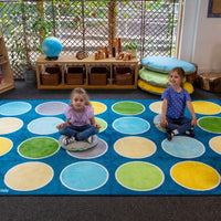 Lake Circles Rectangular Placement Carpet